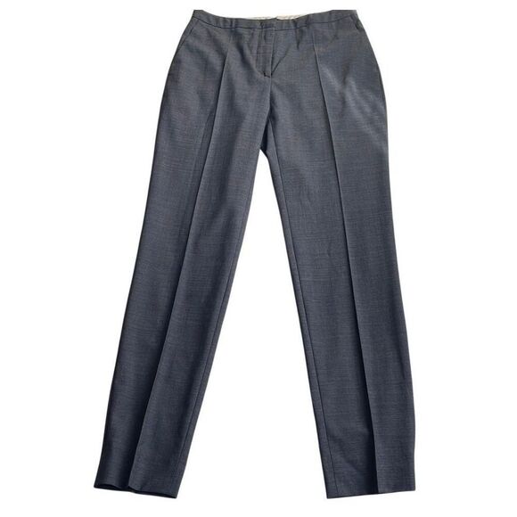 NWT! Piazza Sempione “Laura” Gray Virgin Wool Slacks - Size 38/Size 2 US